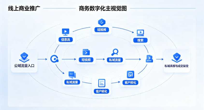 永嘉县线上商业推广怎么做？全域流量闭环搭建与低成本转化实战指南